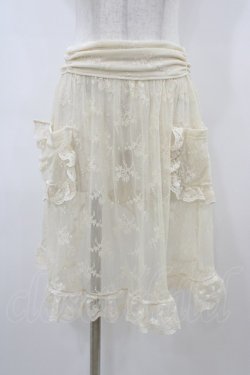 画像1: Eri Aino's collaboration / TT*AINレースエプロン L アイボリー H-26-04-04-1055-PU-OP-NS-ZH