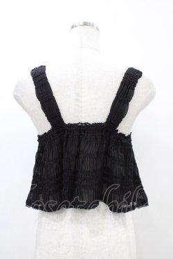 画像2: Fi.n.t / フロントプチリボンシャーリングビスチェ Free BLACK H-26-04-04-1056-CA-TO-NS-ZH