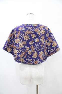 画像2: metamorphose / ゴブラン風くまちゃんダブルボタンケープ サイズ1 ネイビー H-26-04-04-1057-ME-TO-NS-ZH