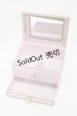 画像3: m petit by misako / ミラー付き収納ボックス(小物ケース)  ピンク H-26-04-04-1006-LO-ZA-NS-ZH