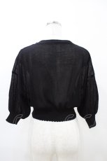 画像2: F&A / レーシーカット釦ドルマンニットカーディガン Free BLACK H-26-04-04-1058-LO-TO-NS-ZH (2)