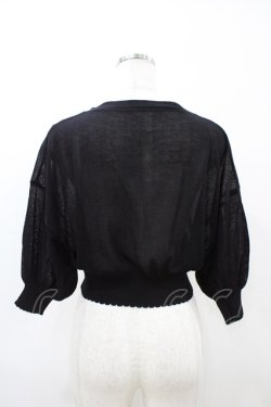 画像2: F&A / レーシーカット釦ドルマンニットカーディガン Free BLACK H-26-04-04-1058-LO-TO-NS-ZH