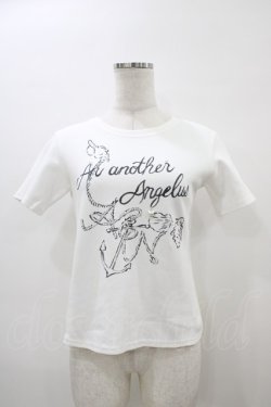 画像1: an another angelus / パリジェンヌアソートプリントT Free OFF×BK H-26-04-04-1061-CA-TS-NS-ZH
