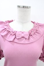 画像3: axes femme kawaii / フリルリボン半袖カットプル M ピンク H-26-04-04-1063-AX-TO-NS-ZH (3)