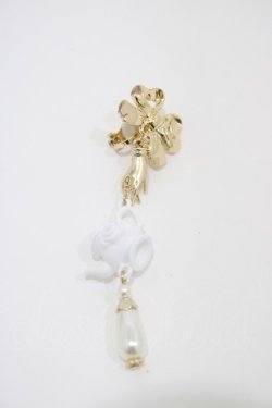 画像2: Eri Aino's collaboration / マノンローズ ティーポットイヤリング  ゴールド H-26-04-04-1011-PU-AC-NS-ZH