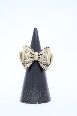 画像1: axes femme kawaii / リボンリング Free Aゴールド H-26-04-04-1012-AX-AC-NS-ZH