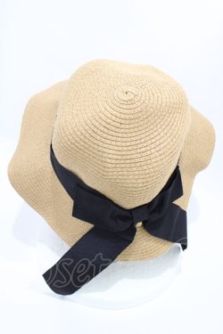 画像2: F&A / リボン付きハット  BEIGE H-26-04-04-1018-LO-AC-NS-ZH