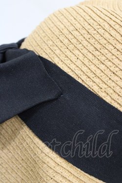 画像3: F&A / リボン付きハット  BEIGE H-26-04-04-1018-LO-AC-NS-ZH