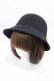 画像1: m petit by misako / AM*NIリボンメトロハット  ブラック H-26-04-04-1020-LO-AC-NS-ZH (1)