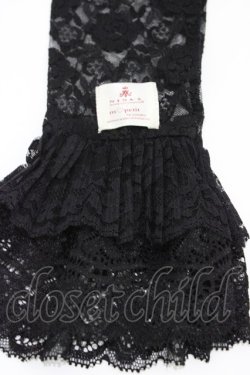 画像2: m petit by misako / NINA'S二重レースアームカバー(ロング)  ブラック H-26-04-04-1021-LO-ZA-NS-ZH