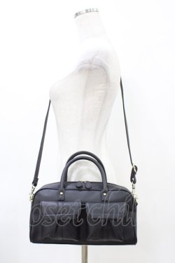 画像1: Fi.n.t / ダブルリボンハンドバッグ  BLACK H-26-04-04-1025-CA-BG-NS-ZH