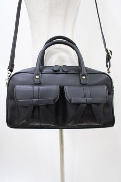 画像3: Fi.n.t / ダブルリボンハンドバッグ  BLACK H-26-04-04-1025-CA-BG-NS-ZH