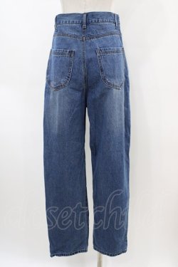 画像2: Fi.n.t / ハイウエストストレートデニムパンツ 2 BLUE H-26-04-04-1027-CA-PA-NS-ZH