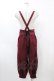 画像2: CHIP CLIP / Wonder Tea Party/サスペンダー付きパンツ M ボルドー H-26-04-04-1029-PU-PA-NS-ZH (2)
