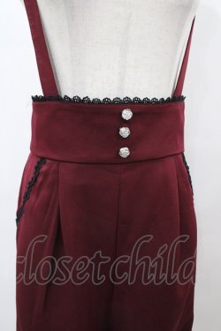 画像3: CHIP CLIP / Wonder Tea Party/サスペンダー付きパンツ M ボルドー H-26-04-04-1029-PU-PA-NS-ZH