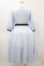 画像2: Innocent World / 大人アリスフレアーワンピース M アリスサックス×生成/Alice Sax×Beige H-26-04-04-1032-IW-OP-NS-ZH (2)