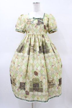 画像1: ALICE and the PIRATES / 遠い日のメモワール〜私の小さなオルゴール〜柄ワンピース Free グリーン H-26-04-04-1033-PA-OP-NS-ZH