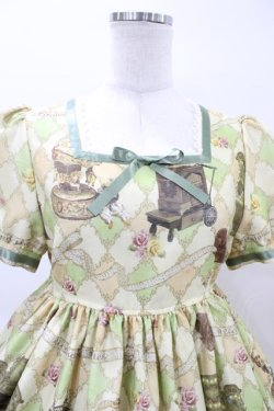 画像4: ALICE and the PIRATES / 遠い日のメモワール〜私の小さなオルゴール〜柄ワンピース Free グリーン H-26-04-04-1033-PA-OP-NS-ZH