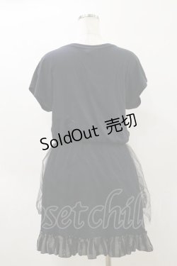 画像2: HANGRY&ANGRY / プリントワンピース  黒 H-26-04-04-069-HN-OP-AK-ZH