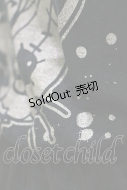 画像4: HANGRY&ANGRY / プリントワンピース  黒 H-26-04-04-069-HN-OP-AK-ZH