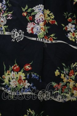 画像4: Jane Marple / Jubilee flowersサテンカラードレス  ブラック H-26-04-04-071-JM-OP-KB-ZH