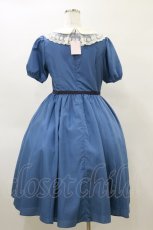 画像2: Melody BasKet / チュールレースジャボワンピース M ブルー H-26-04-04-074-LO-OP-KB-ZH (2)