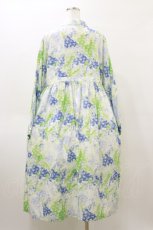 画像2: merry jenny / fog flowerシャツワンピース  ブルー H-26-04-04-075-LO-OP-KB-ZH (2)