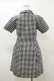 画像2: merry jenny / ギンガムシャツワンピース  ブラック H-26-04-04-078-LO-OP-KB-ZH (2)