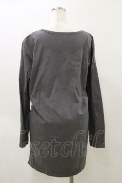 画像2: MINT NeKO / 花柄プリントワンピース  黒×グレー H-26-04-04-080-HN-OP-AK-ZH