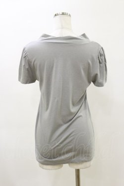 画像2: Jane Marple / ハイネック半袖カットソー M グレー H-26-04-04-015-JM-TO-KB-ZH