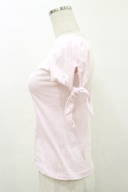 画像3: MILK / リボンスリーブカットソー  ピンク H-26-04-04-016-ML-TO-KB-ZH