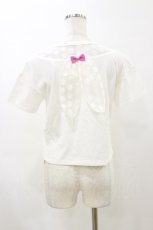 画像2: Shirley Temple / ロゴプリント半袖カットソー S オフ H-26-04-04-027-ET-TO-KB-ZH (2)