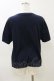 画像2: Jane Marple Dans Le Salon / 刺繍コットンTシャツ  ネイビー H-26-04-04-028-JM-TO-KB-ZH (2)