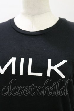 画像3: MILK / MILKロゴTee  ブラック×ホワイト H-26-04-04-030-ML-TO-KB-ZH