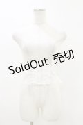 MARBLE / コルセット型フェミニンレースベルト  白 H-26-04-04-004-GO-ZA-AK-ZH