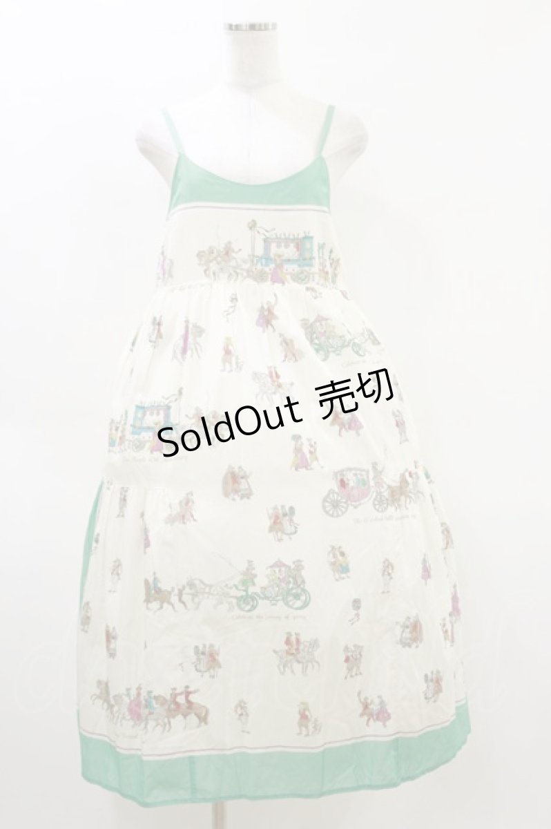 画像1: Jane Marple / Anniversary paradeストラップドレス  ジェイド H-26-04-05-039-JM-OP-KB-ZH (1)
