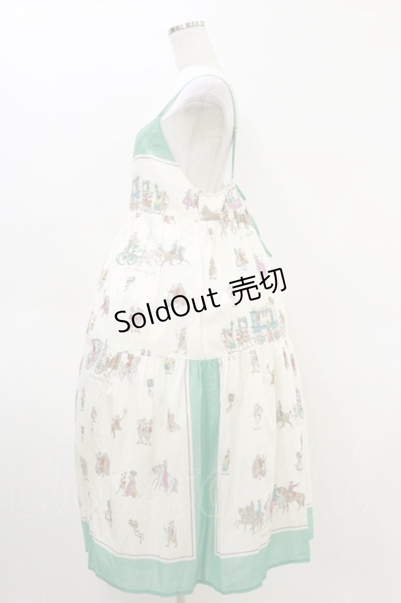 画像3: Jane Marple / Anniversary paradeストラップドレス  ジェイド H-26-04-05-039-JM-OP-KB-ZH (3)
