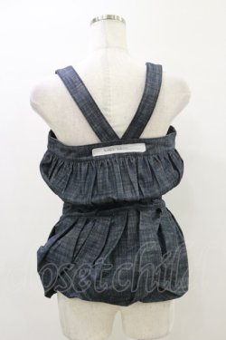 画像2: alice auaa / ギャザー変形ビスチェ 3(約9号) インディゴ H-26-04-05-005-AA-TO-KB-ZH