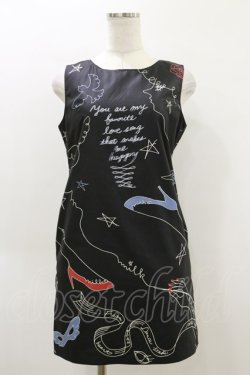 画像1: MILK / アーティ-ミニドレス  黒 H-26-04-05-045-ML-OP-KB-ZH