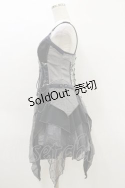 画像3: Ozz Croce / Beyond The Sacred Light ビスチェ ワンピース  黒 H-26-04-05-047-OO-OP-AK-ZH