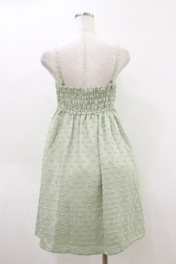 画像2: Emily Temple cute / ポンポンジャガードノースリーブワンピース  ミントグリーン H-26-04-05-048-ET-OP-KB-ZH