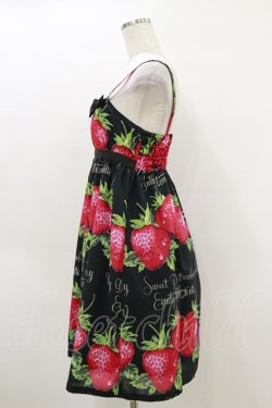 画像3: Emily Temple cute / フレッシュストロベリーリボンキャミワンピース  ブラック H-26-04-05-049-ET-OP-KB-ZH
