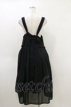 画像2: Jane Marple Dans Le Salon / ヴィクトリアンレーストリムタブリエドレス  ブラック H-26-04-05-052-JM-OP-KB-ZH