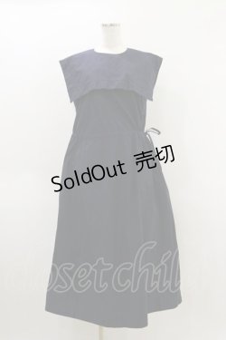 画像1: Jane Marple Dans Le Salon / ヴィンテージマリンカラードレス  ネイビー H-26-04-05-053-JM-OP-KB-ZH