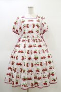 Melody BasKet / Fresh Cherryスクエアネックワンピース M ピンク H-26-04-05-058-LO-OP-KB-ZH