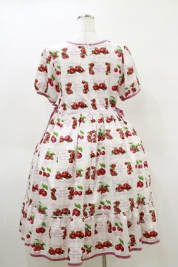 画像2: Melody BasKet / Fresh Cherryスクエアネックワンピース M ピンク H-26-04-05-058-LO-OP-KB-ZH