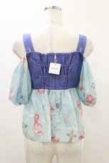 画像2: MILK / ジュエルShellトップス  アクアシェル×ブルーデニム H-26-04-05-007-ML-TO-KB-ZH (2)