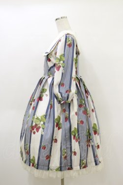 画像3: Melody BasKet / Stripe strawberryワンピース  ネイビー H-26-04-05-062-LO-OP-KB-ZH