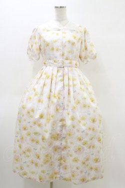 画像1: Melody BasKet / Blooming poppyフロントボタンワンピース  ピンク H-26-04-05-064-LO-OP-KB-ZH