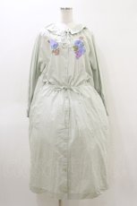 画像1: Jane Marple Dans Le Salon / Jardin Des Fleurs Embroideryドレス  ミント H-26-04-05-065-JM-OP-KB-ZH (1)